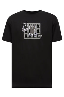 T-Shirt pour homme par Psycho Bunny | MT0200165 Noir | Boutique Vvög, vêtements mode pour homme et femme