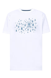 T-Shirt pour homme par Psycho Bunny | MT0200197 Blanc | Boutique Vvög, vêtements mode pour homme et homme