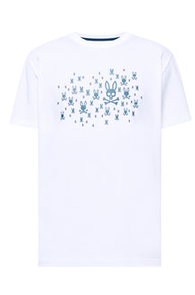 T-Shirt pour homme par Psycho Bunny | MT0200197 Blanc | Boutique Vvög, vêtements mode pour homme et homme