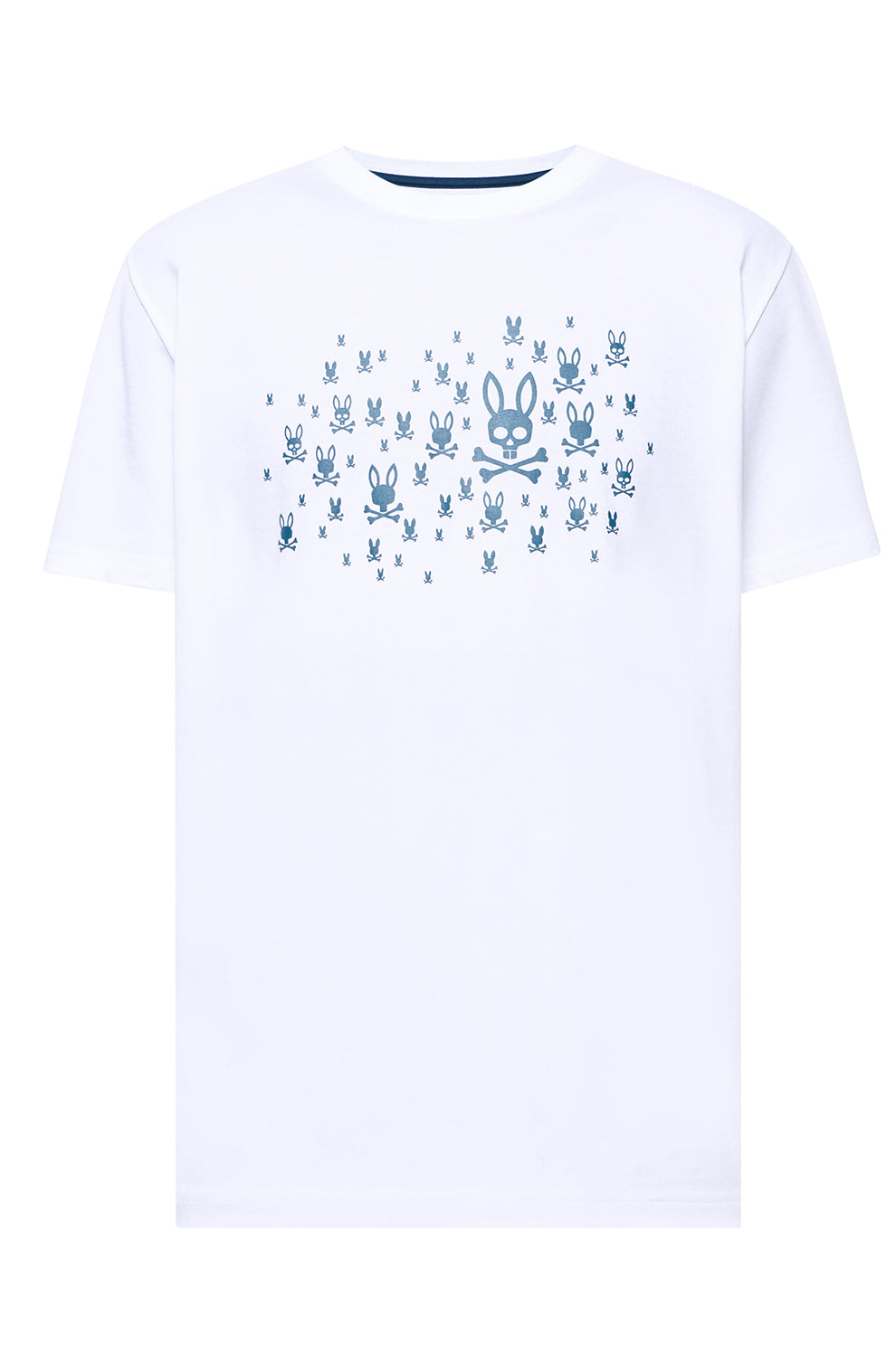 T-Shirt pour homme par Psycho Bunny | MT0200197 Blanc | Boutique Vvög, vêtements mode pour homme et homme