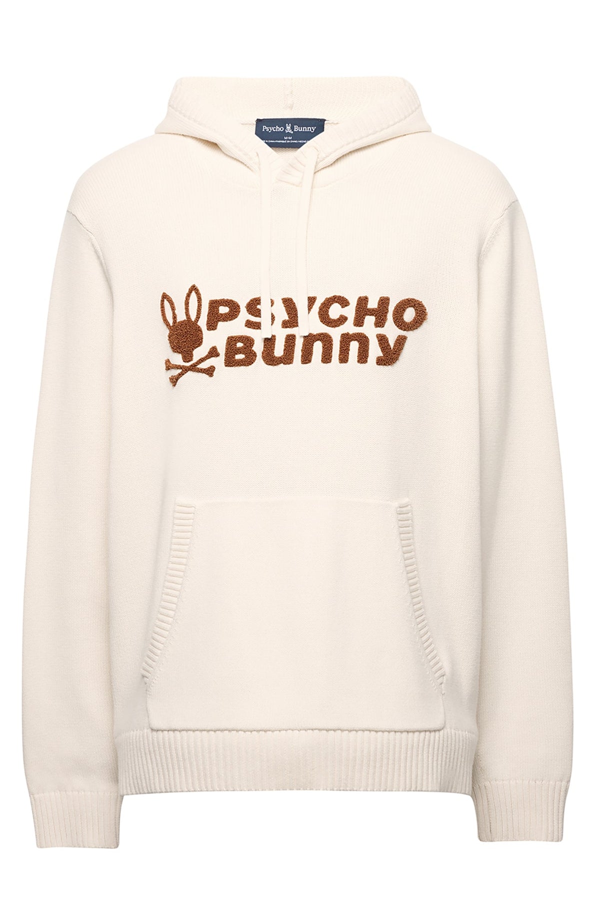 Coton ouaté pour homme par Psycho Bunny | MT0400014 Gris Bonnet Blanc | Boutique Vvög, vêtements mode pour homme et femme