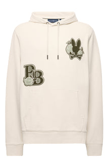 Coton ouaté pour homme par Psycho Bunny | MT0500043 Gris Bonnet Blanc | Boutique Vvög, vêtements mode pour homme et femme