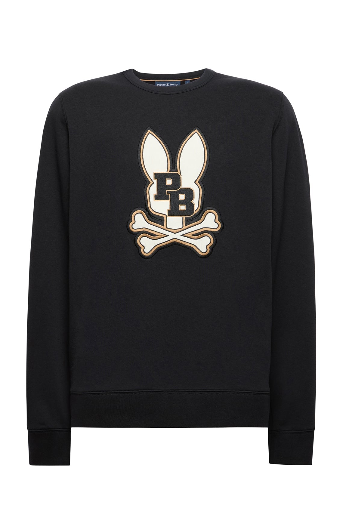 Chandail manches longues pour homme par Psycho Bunny | MT0500047 Noir | Boutique Vvög, vêtements mode pour homme et femme