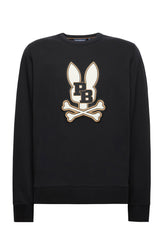 Chandail manches longues pour homme par Psycho Bunny | MT0500047 Noir | Boutique Vvög, vêtements mode pour homme et femme