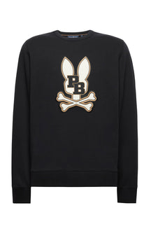 Chandail manches longues pour homme par Psycho Bunny | MT0500047 Noir | Boutique Vvög, vêtements mode pour homme et femme