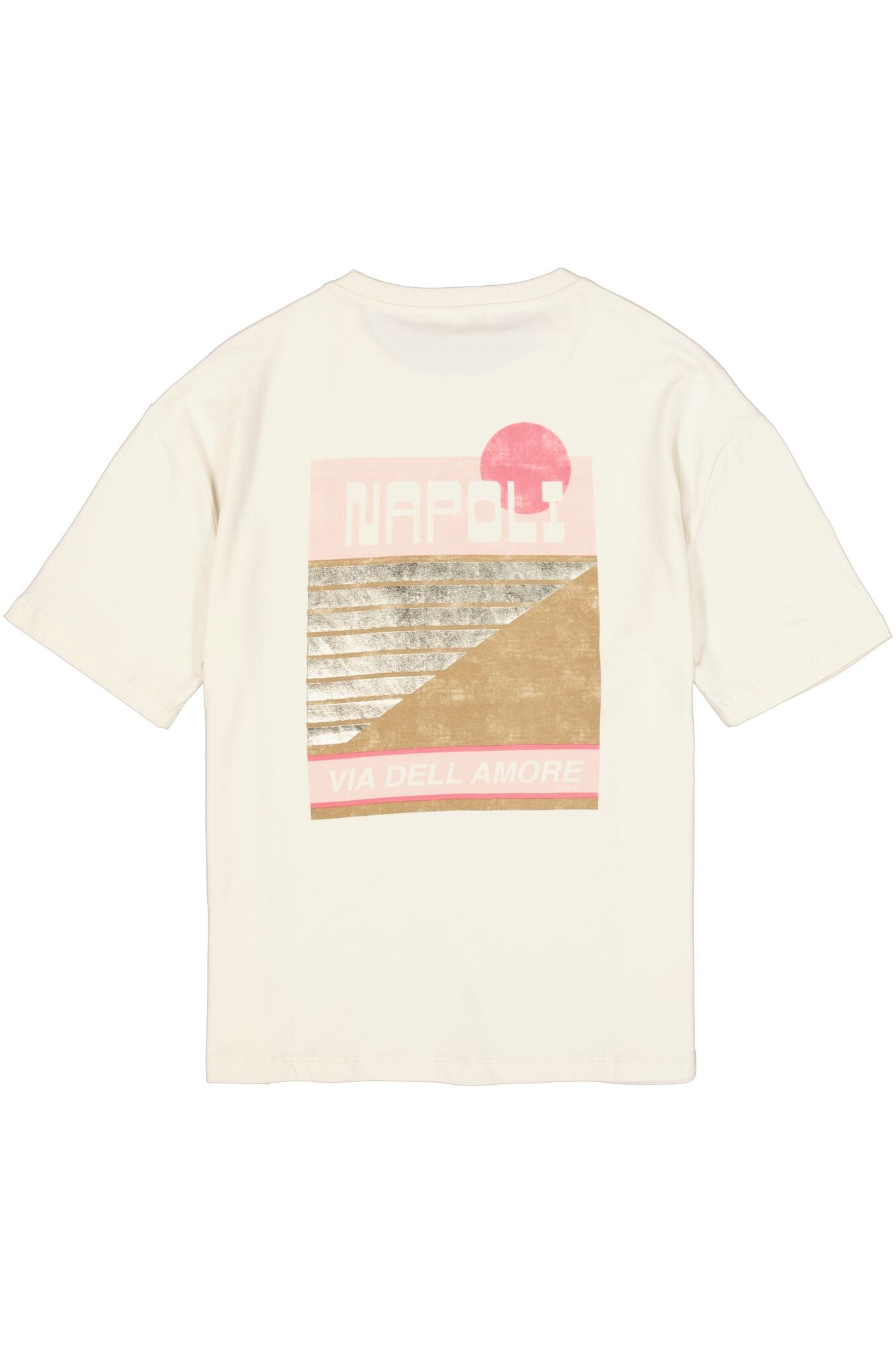 T-Shirt pour femme par Garcia | N260206 Blanc Écume | Boutique Vvög, vêtements mode pour homme et femme