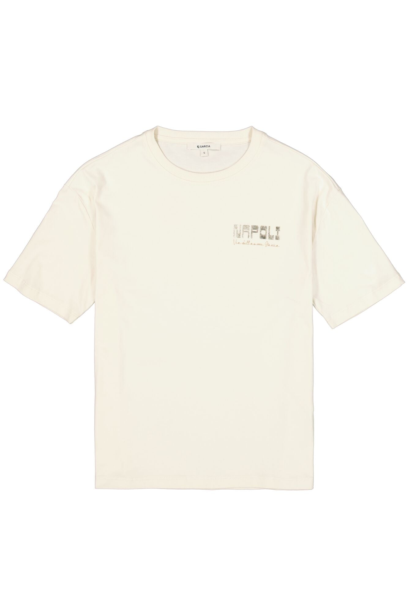 T-Shirt pour femme par Garcia | N260206 Blanc Écume | Boutique Vvög, vêtements mode pour homme et femme