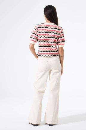 T-Shirt pour femme par Garcia | N260241 Blanc Écume | Boutique Vvög, vêtements mode pour homme et femme