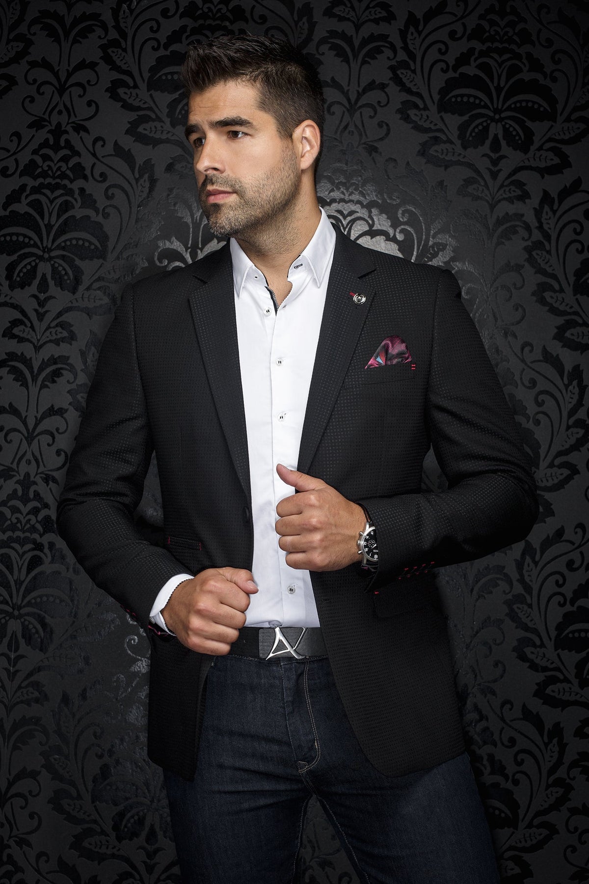 Veston pour homme par Au Noir | NORTON Noir | Boutique Vvög, inventaire complet de la marque Au Noir