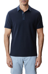 Polo à col imprimé pour homme par Robert Barakett | RB51111 Baytide Bleu Marine | Boutique Vvög, vêtements mode pour homme et femme