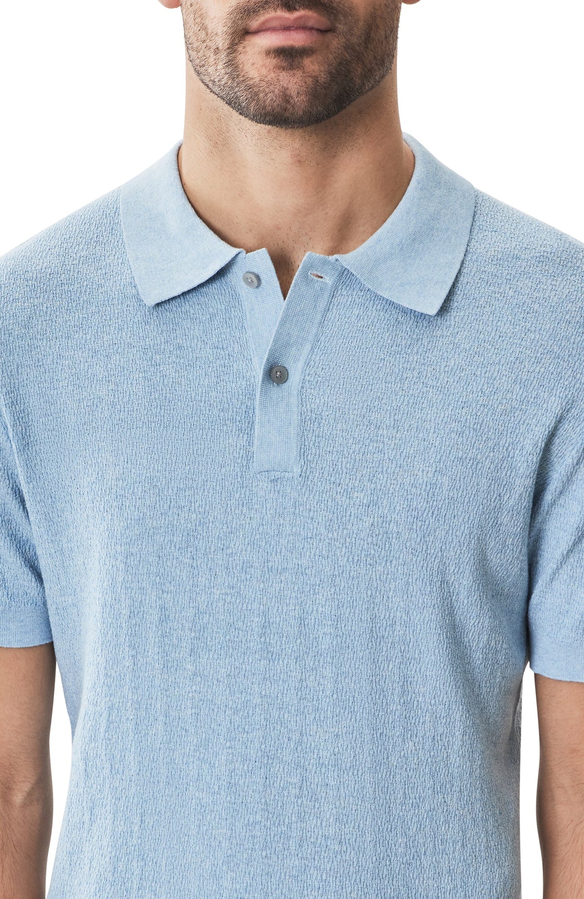 Polo à manches courtes pour homme par Robert Barakett | RB51205 Neo Bleu Poussière | Boutique Vvög, vêtements mode pour homme et femme