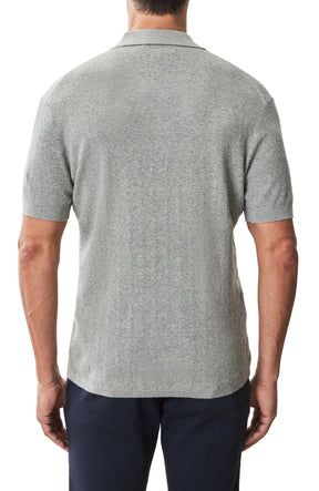 Polo à manches courtes pour homme par Robert Barakett | RB51205 Neo Gris Monument | Boutique Vvög, vêtements mode pour homme et femme