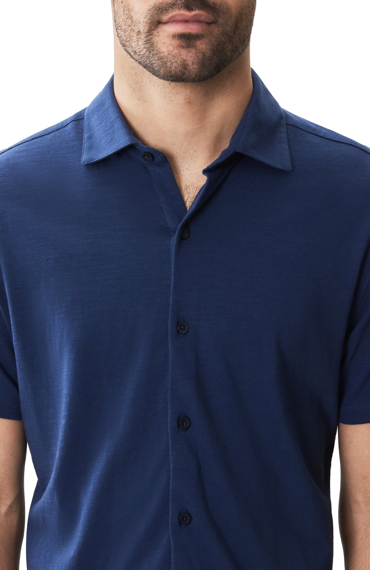 Chemise en tricot à manches courtes pour homme par Robert Barakett | RB51502 Kimberton Bleu Marine | Boutique Vvög, vêtements mode pour homme et femme