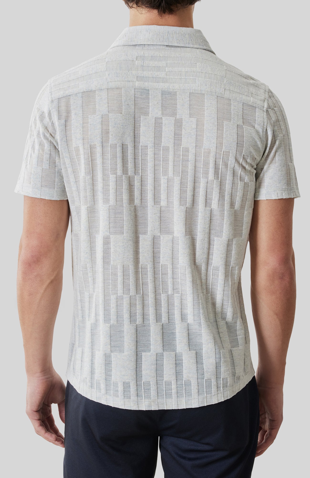 Chemise manches courtes pour homme par Robert Barakett | RB61111 Vessar Cygne | Boutique Vvög, vêtements mode pour homme et femme