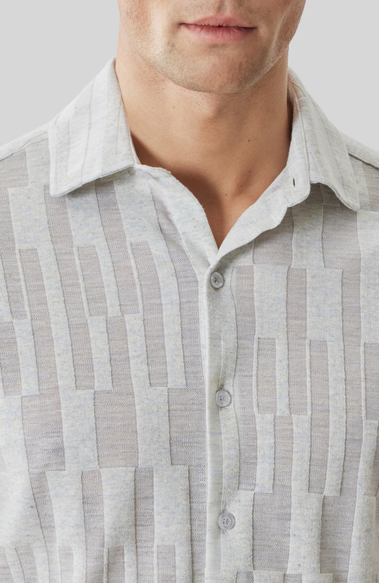 Chemise manches courtes pour homme par Robert Barakett | RB61111 Vessar Cygne | Boutique Vvög, vêtements mode pour homme et femme