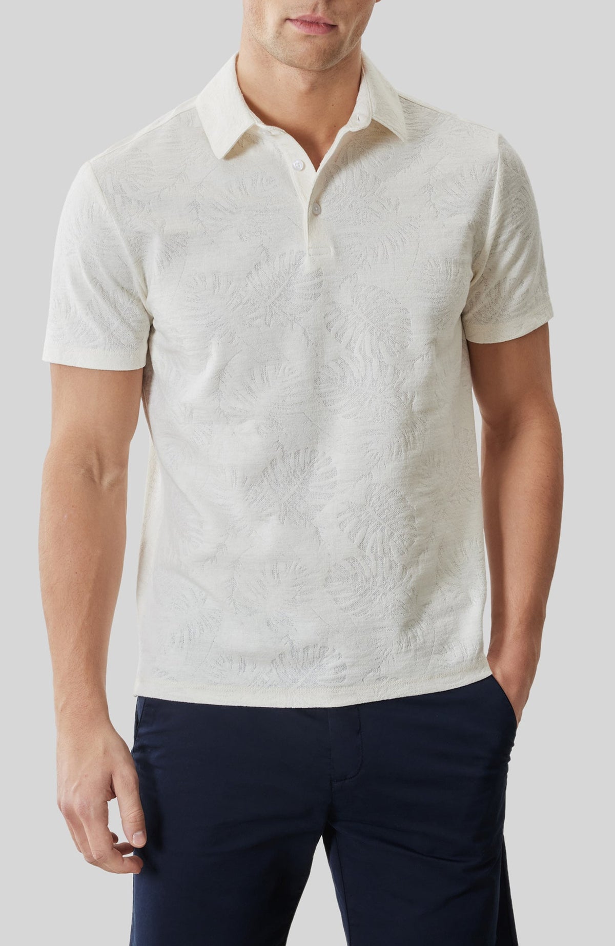 Polo pour homme par Robert Barakett | RB61117 Corven Cygne | Boutique Vvög, vêtements mode pour homme et femme