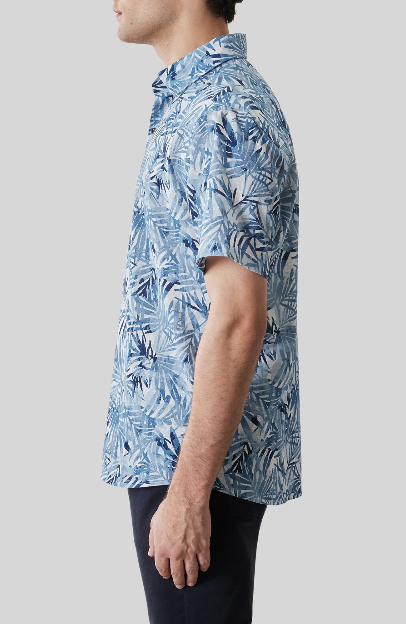 Chemise tissée pour homme par Robert Barakett | RB61243 Keneth Bleu Délavé | Boutique Vvög, vêtements mode pour homme et femme