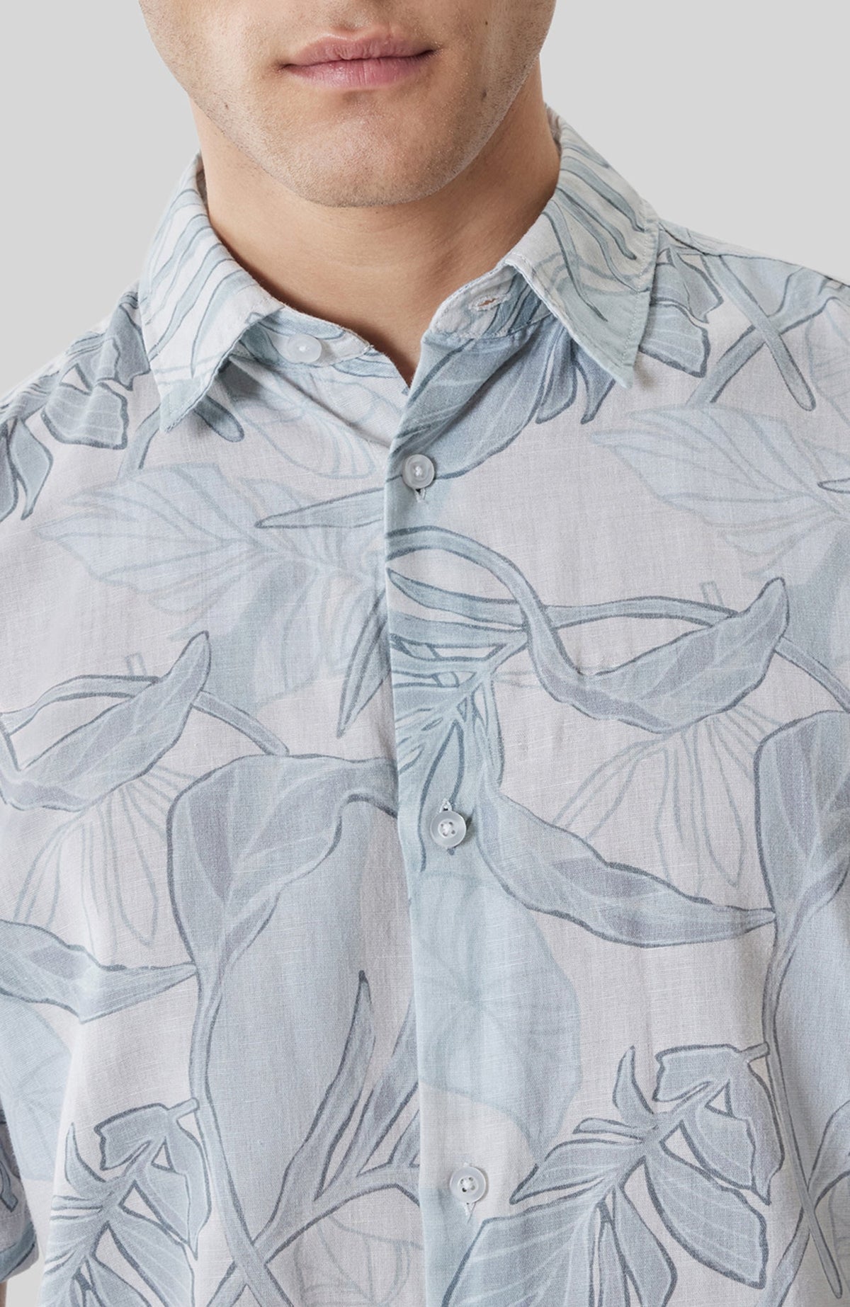 Chemise tissée pour homme par Robert Barakett | RB61256 Stratford Sarcelle Poussiéreuse | Boutique Vvög, vêtements mode pour homme et femme