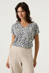 T-Shirt pour femme par Garcia | O260002 Cobalt Estival | Boutique Vvög, vêtements mode pour homme et femme