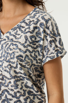 T-Shirt pour femme par Garcia | O260002 Cobalt Estival | Boutique Vvög, vêtements mode pour homme et femme