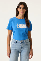 T-Shirt pour femme par Garcia | O260005 Cobalt Estival | Boutique Vvög, vêtements mode pour homme et femme