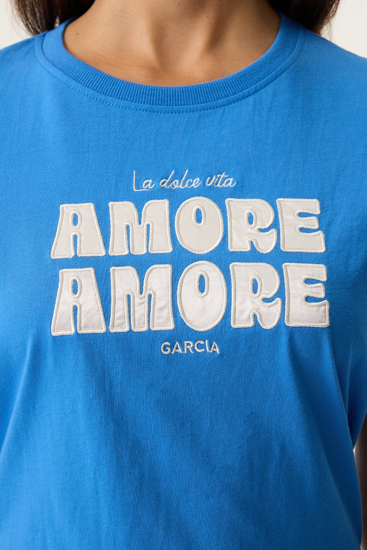 T-Shirt pour femme par Garcia | O260005 Cobalt Estival | Boutique Vvög, vêtements mode pour homme et femme