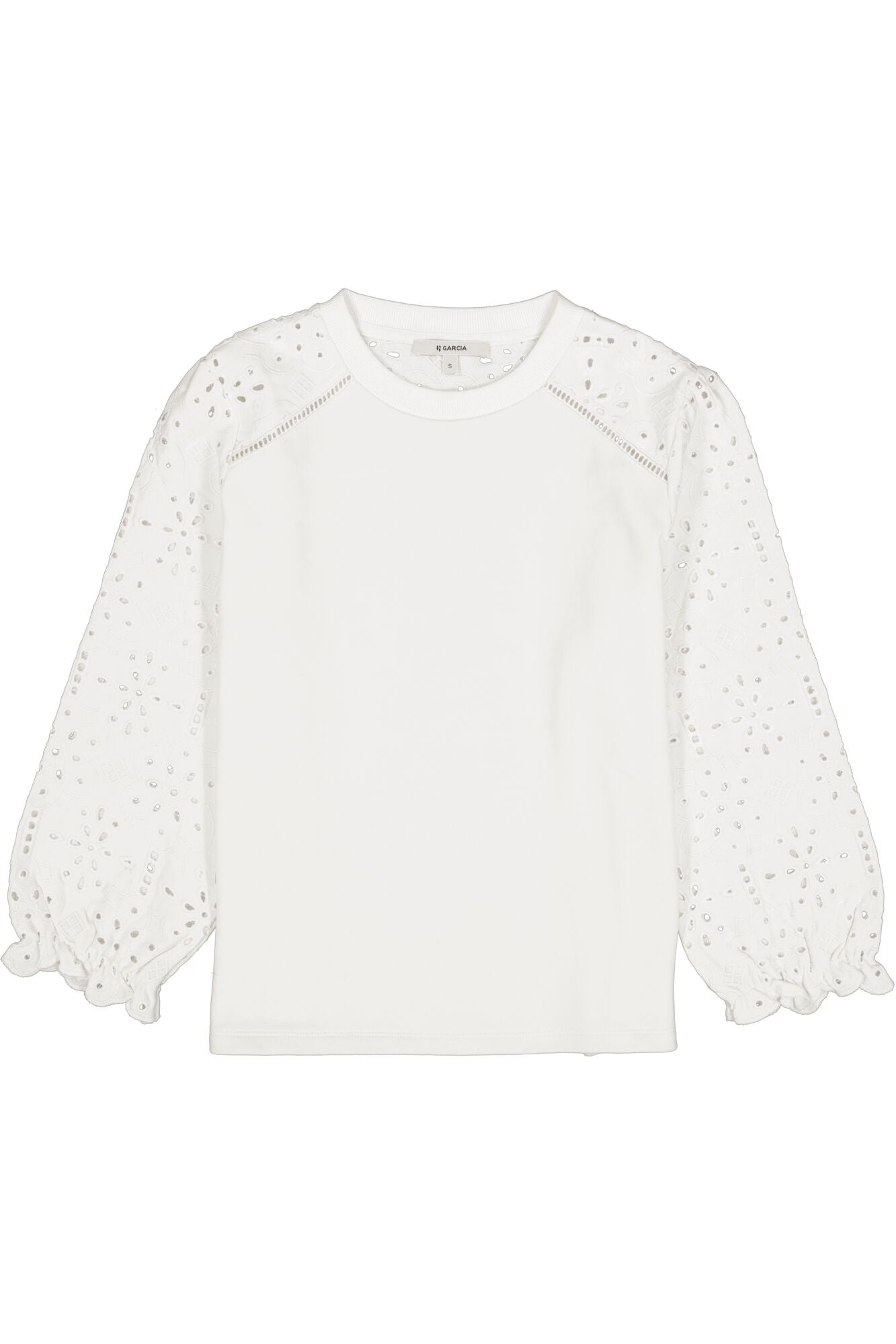 T-Shirt pour femme par Garcia | O260061 Écru | Boutique Vvög, vêtements mode pour homme et femme