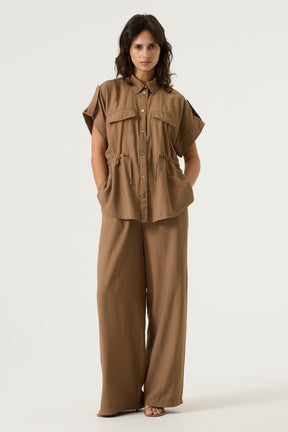 Blouse pour femme par Garcia | O260096 Taupe Doux | Boutique Vvög, vêtements mode pour homme et femme