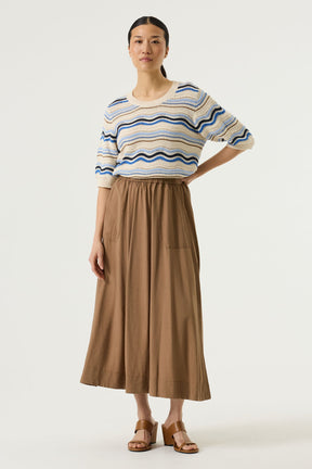 Jupe pour femme par Garcia | O260122 Taupe Doux | Boutique Vvög, vêtements mode pour homme et femme