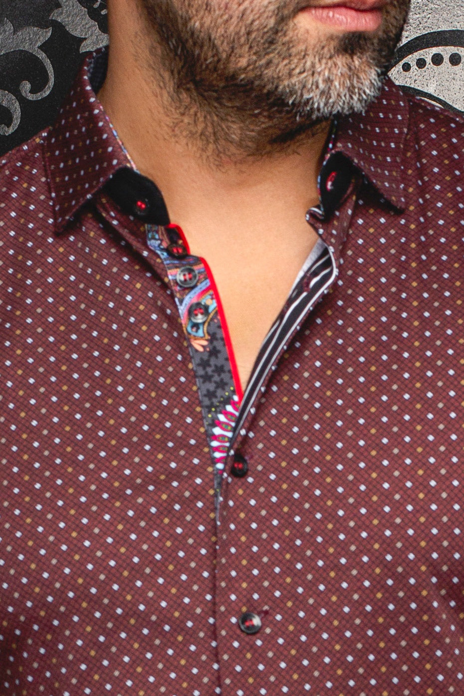 Chemise manches longues en Knit pour homme par Au Noir | OPTIMUS Rouille | Boutique Vvög, inventaire complet de la marque Au Noir