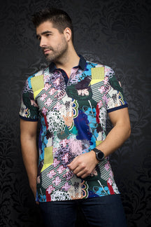 Polo pour homme par Au Noir | OSKAR multi | Boutique Vvög, inventaire complet de la marque Au Noir