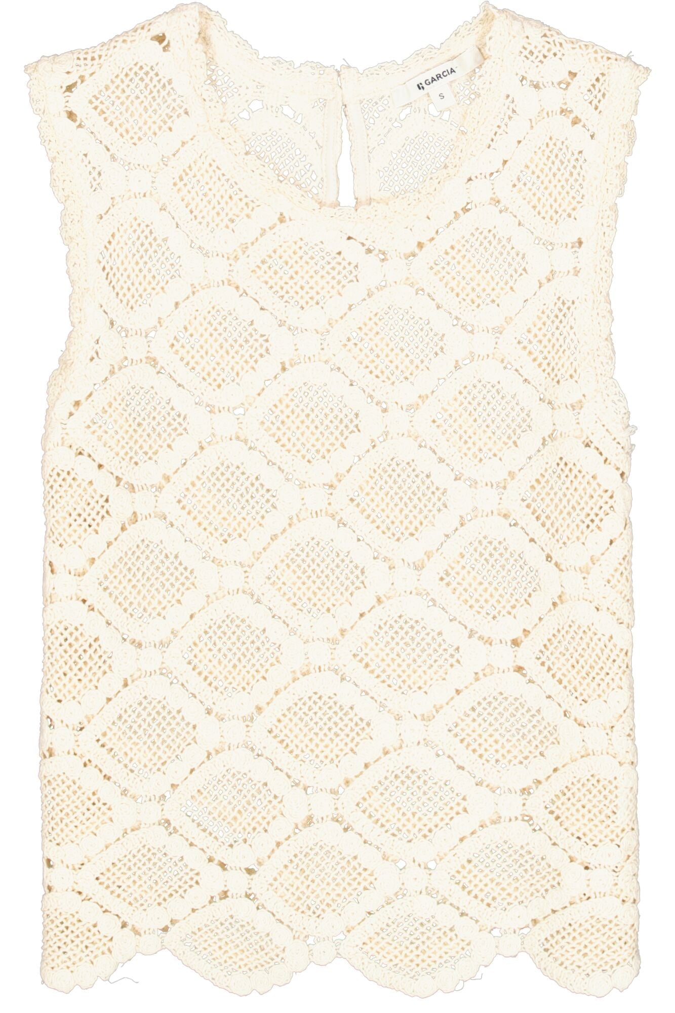 Camisole pour femme par Garcia | P260223 Blanc Écume | Boutique Vvög, vêtements mode pour homme et femme