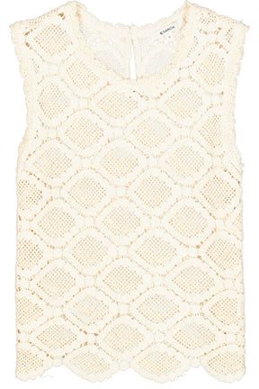 Camisole pour femme par Garcia | P260223 Blanc Écume | Boutique Vvög, vêtements mode pour homme et femme