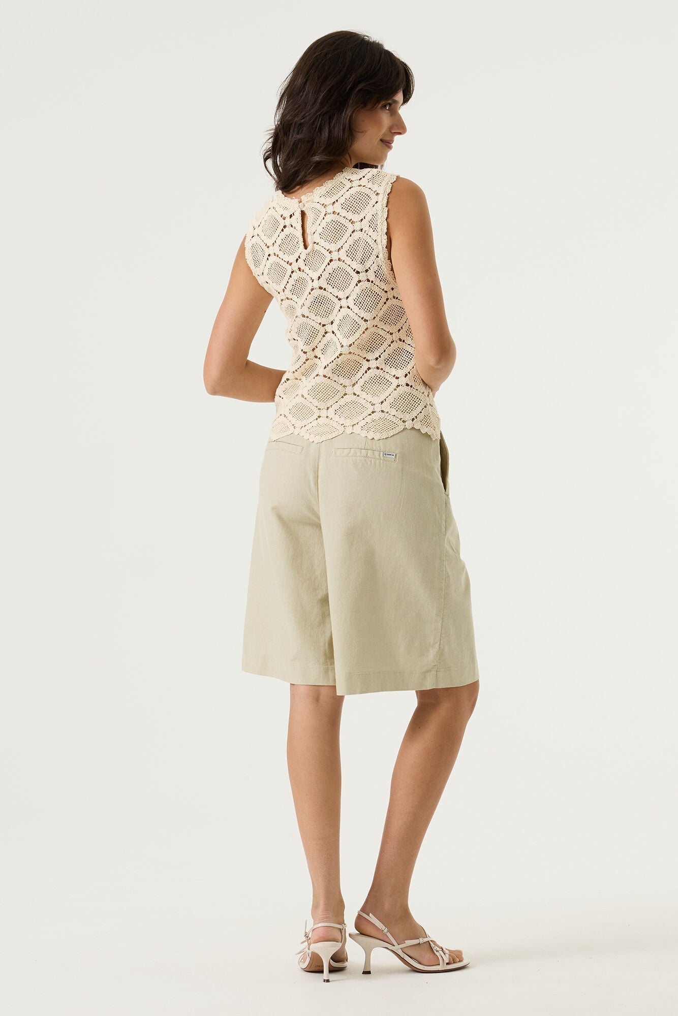 Camisole pour femme par Garcia | P260223 Blanc Écume | Boutique Vvög, vêtements mode pour homme et femme