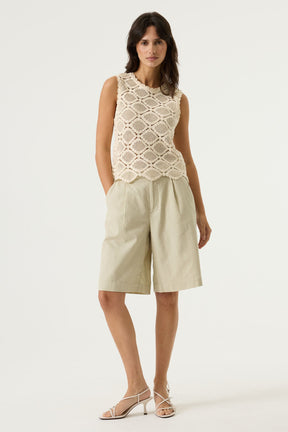 Camisole pour femme par Garcia | P260223 Blanc Écume | Boutique Vvög, vêtements mode pour homme et femme