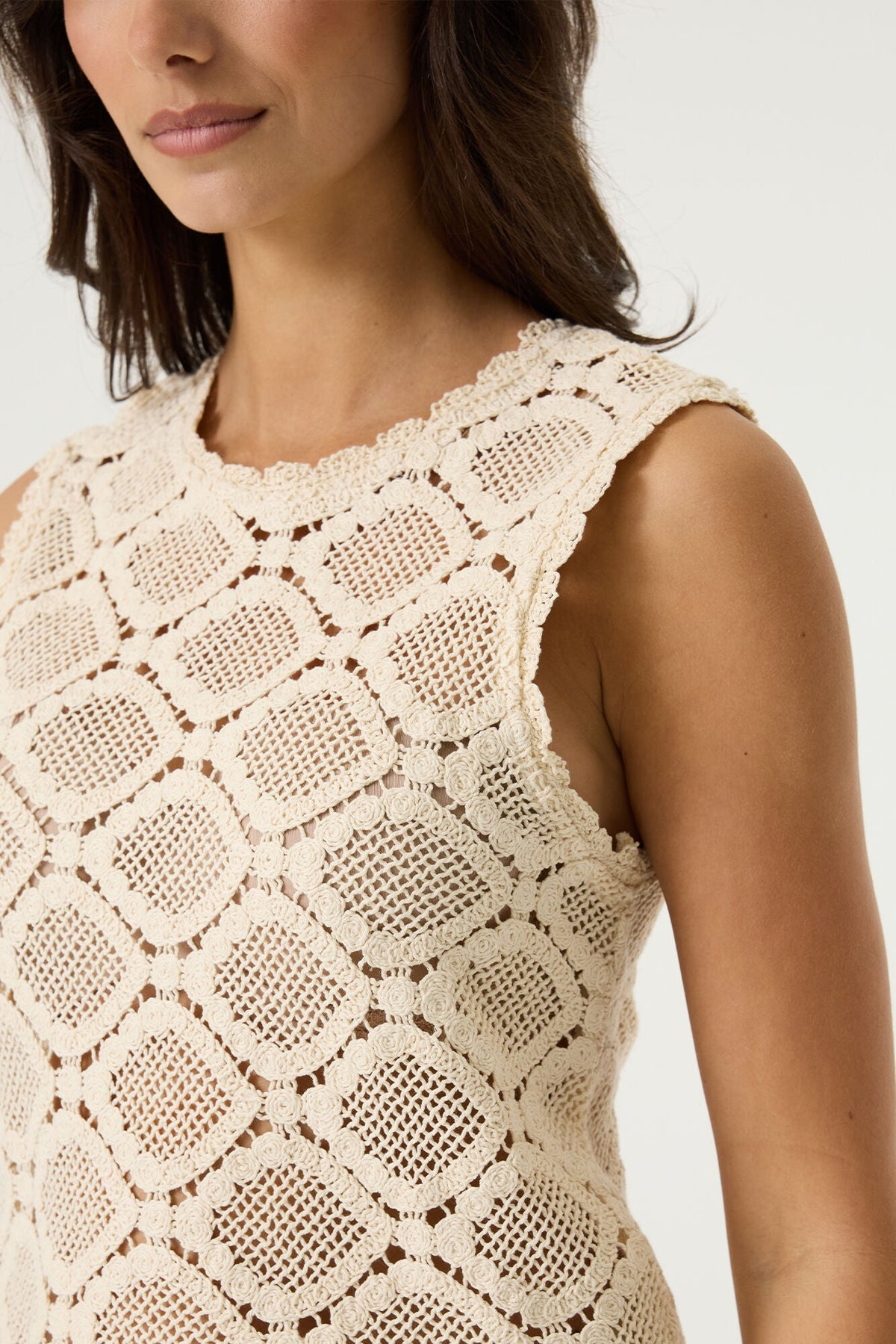 Camisole pour femme par Garcia | P260223 Blanc Écume | Boutique Vvög, vêtements mode pour homme et femme