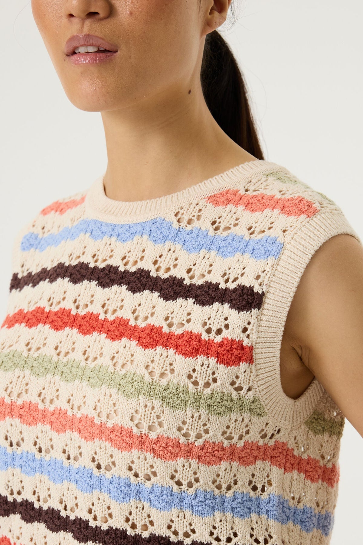 Camisole pour femme par Garcia | P260241 Blanc Écume | Boutique Vvög, vêtements mode pour homme et femme