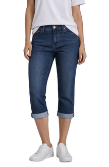 Capri pour femme par Carreli Jeans | PC 001 Skyride Minuit | Boutique Vvög, vêtements mode pour homme et femme