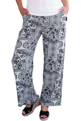 Palazo pour femme par Rien ne se perd, tout se crée | Mango Noir Et Ivoire | Boutique Vvög, vêtements mode pour homme et femme