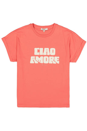T-Shirt pour femme par Garcia | Q260001 Éclat corail | Boutique Vvög, vêtements mode pour homme et femme
