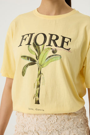 T-Shirt pour femme par Garcia | Q260005 Citron luxuriant | Boutique Vvög, vêtements mode pour homme et femme