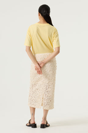 T-Shirt pour femme par Garcia | Q260005 Citron luxuriant | Boutique Vvög, vêtements mode pour homme et femme