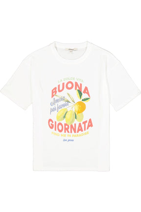 T-Shirt pour femme par Garcia | Q260005 Blanc cassé | Boutique Vvög, vêtements mode pour homme et femme