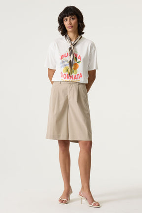 T-Shirt pour femme par Garcia | Q260005 Blanc cassé | Boutique Vvög, vêtements mode pour homme et femme