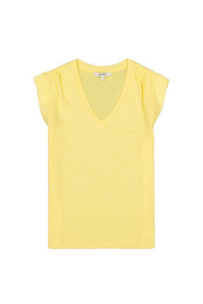 T-Shirt pour femme par Garcia | Q260007 Citron luxuriant | Boutique Vvög, vêtements mode pour homme et femme