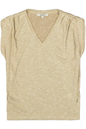T-Shirt pour femme par Garcia | Q260011 Pierre beige | Boutique Vvög, vêtements mode pour homme et femme