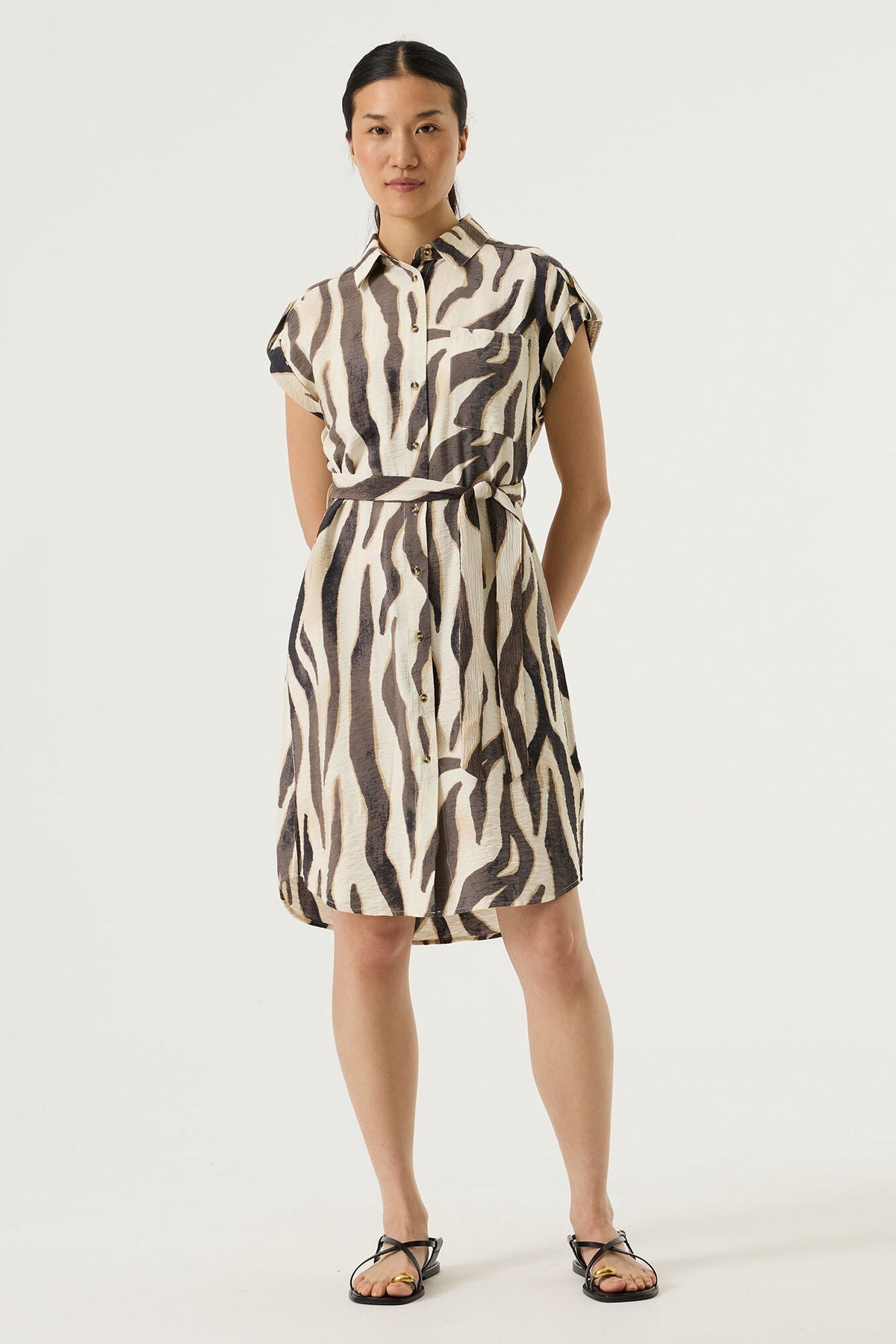 Robe pour femme par Garcia | Q260088 Tourterelle | Boutique Vvög, vêtements mode pour homme et femme