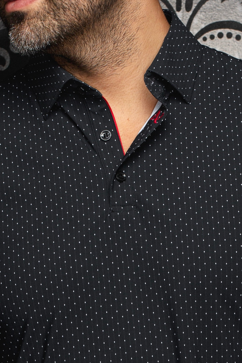 Polo performance pour homme par Au Noir | RAPHY (SS) NDL Noir | Boutique Vvög, inventaire complet de la marque Au Noir