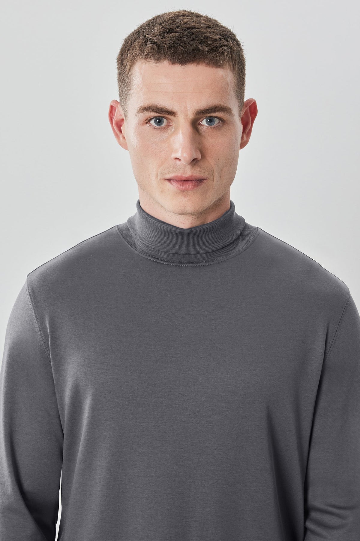 Chandail manches longues col roulé pour homme par Robert Barakett | Georgia RB01224 Fumée | Boutique Vvög, référence en mode pour homme et femme