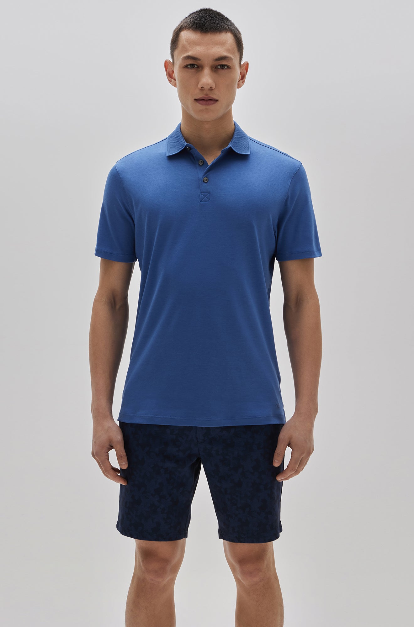 Polo manches courtes honeycomb pour homme par Robert Barakett | Georgia RB11016 Bijoux Bleu | Boutique Vvög, vêtements mode pour homme & femmes